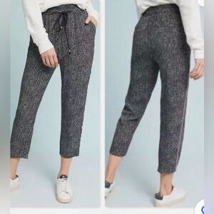 Anthropologie Ettiwa track floral print with stripe pants. Sz small.